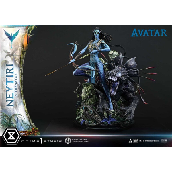 Avatar (Film) Estatua Real Elite Masterline Series 1/4 Neytiri & Thanator 75 cm