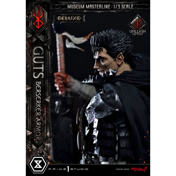 Berserk Estatua Museum Masterline 1/3 Guts Berserker Armor Unleash Edition Deluxe Bonus Version 121 cm