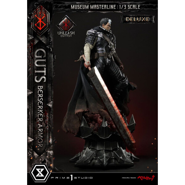 Berserk Estatua Museum Masterline 1/3 Guts Berserker Armor Unleash Edition Deluxe Bonus Version 121 cm