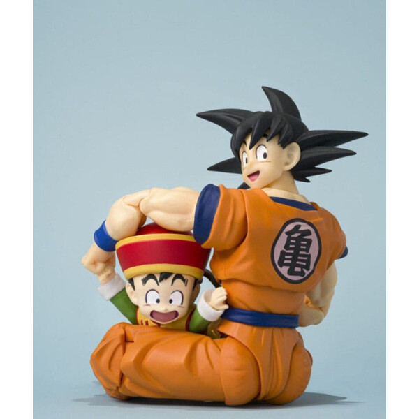 Dragon Ball Figura S.H.Figuarts Son Goku & Son Gohan Kid & Kintoun 14 cm & 6 cm