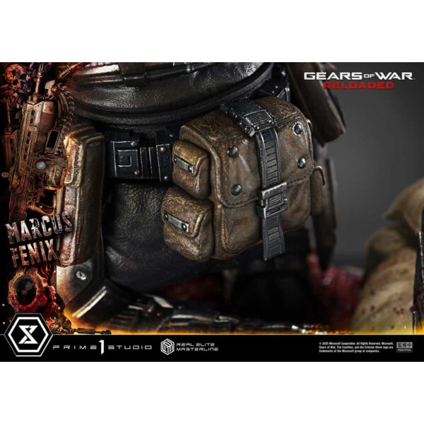 Gears of War: Reloaded – Estatua Real Elite Masterline Series 1/3 Marcus Fenix Ultimate Version 97 cm