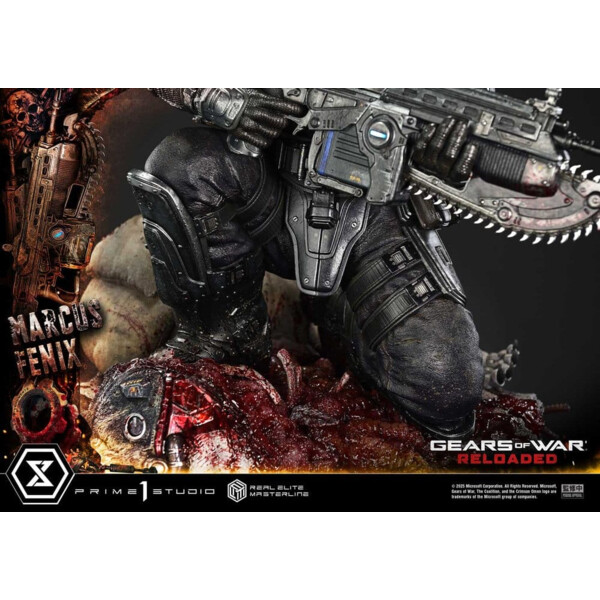Gears of War: Reloaded – Estatua Real Elite Masterline Series 1/3 Marcus Fenix Ultimate Version 97 cm
