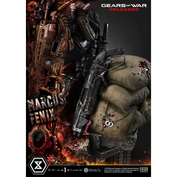 Gears of War: Reloaded – Estatua Real Elite Masterline Series 1/3 Marcus Fenix Ultimate Version 97 cm