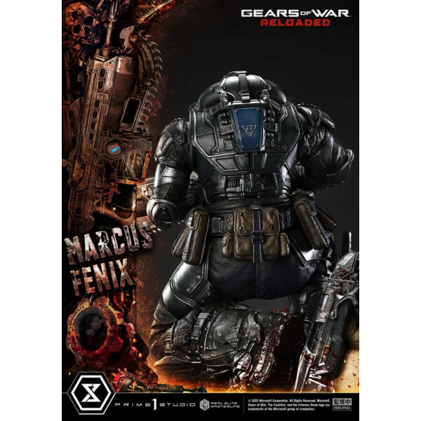 Gears of War: Reloaded – Estatua Real Elite Masterline Series 1/3 Marcus Fenix Ultimate Version 97 cm