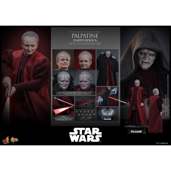 Star Wars: Episodio III - La venganza de los Sith Figura 1/6 Palpatine (Darth Sidious) 29 cm
