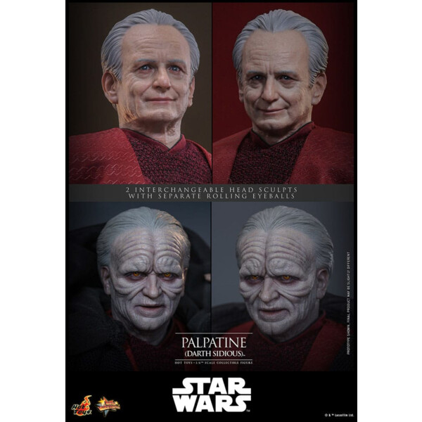 Star Wars: Episodio III - La venganza de los Sith Figura 1/6 Palpatine (Darth Sidious) 29 cm
