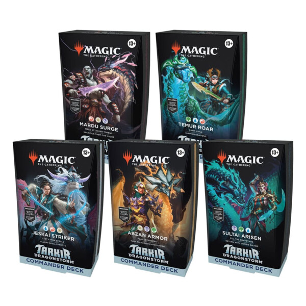 Magic the Gathering Tarkir: Dragonstorm Mazos de Commander Caja (5) inglés