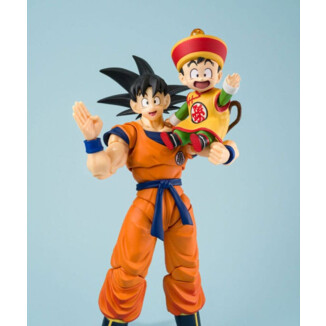 Dragon Ball Figura S.H.Figuarts Son Goku & Son Gohan Kid & Kintoun 14 cm & 6 cm